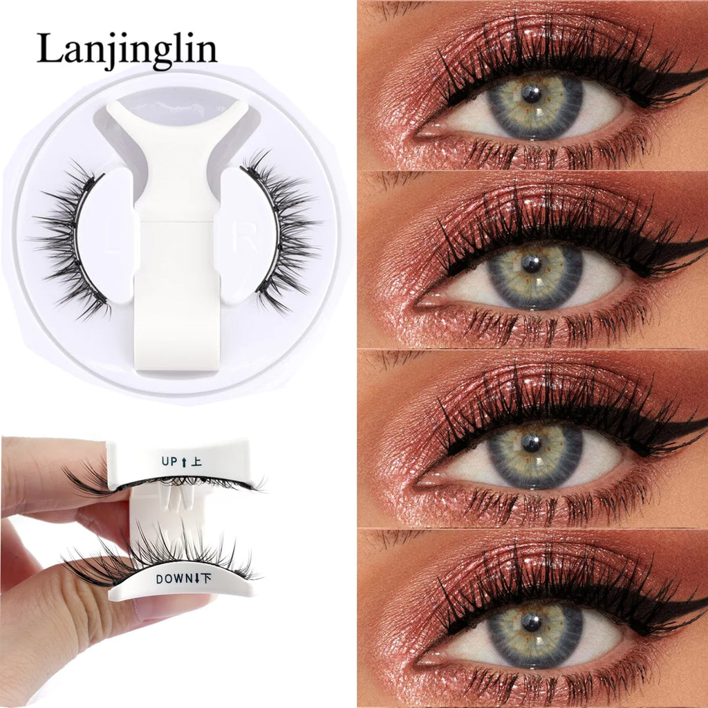 3D Magnetic False Eyelashes Tweezer Set Reusable Natural Eyelashes Mink False Lash Professional Eyelash Extension Makeup Tool