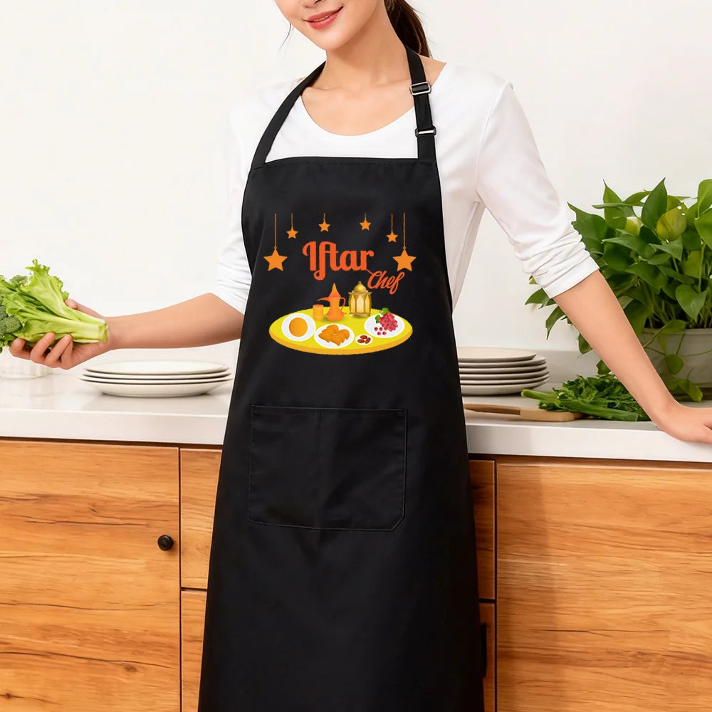 Ramadan 2026 Iftar Chef Apron Gift for Chef Mom Baking Eid Al-Adha Hajj Eid Mubarak ramadan Kitchen Accessories Decoration