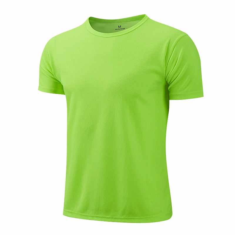 Men Women Quick Dry Short Sleeve Sport T Shirt Gym Jerseys Fitness Shirt
