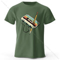 Men's Summer Essential 100% Cotton Printed T-Shirt, Soft & Breathable Round Neck Short Sleeve Tee, Unisex Casual Wear