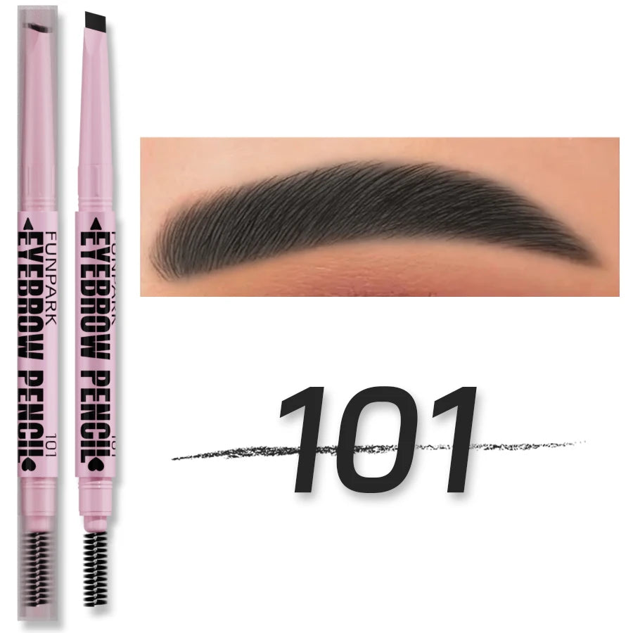 2 in1 Eyebrow pencil professional Cosmetics makeup for women 5 Colors Waterproof Eyebrow Tattoo brush Long Lasting eyebrow pen