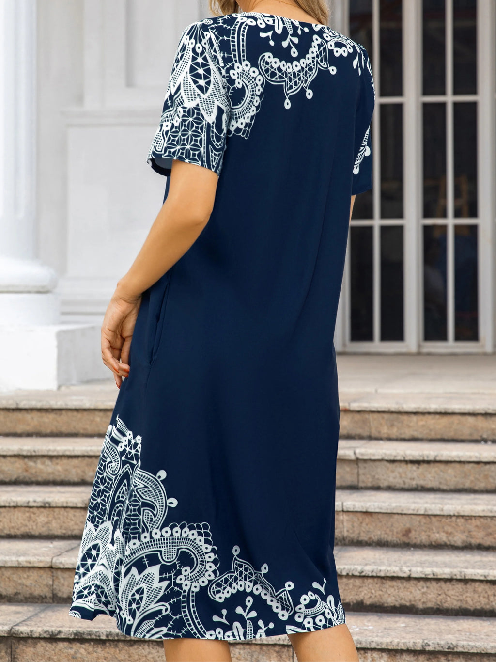 New Temperament Elegant Women Dress Loose Casual