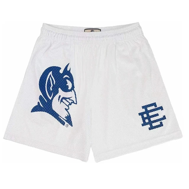 New Summer EE Eric Emanuel Basic Mesh Short Classic Floral Printed Gym Shorts Men's Gym Basketball Sports Casual Shorts Men