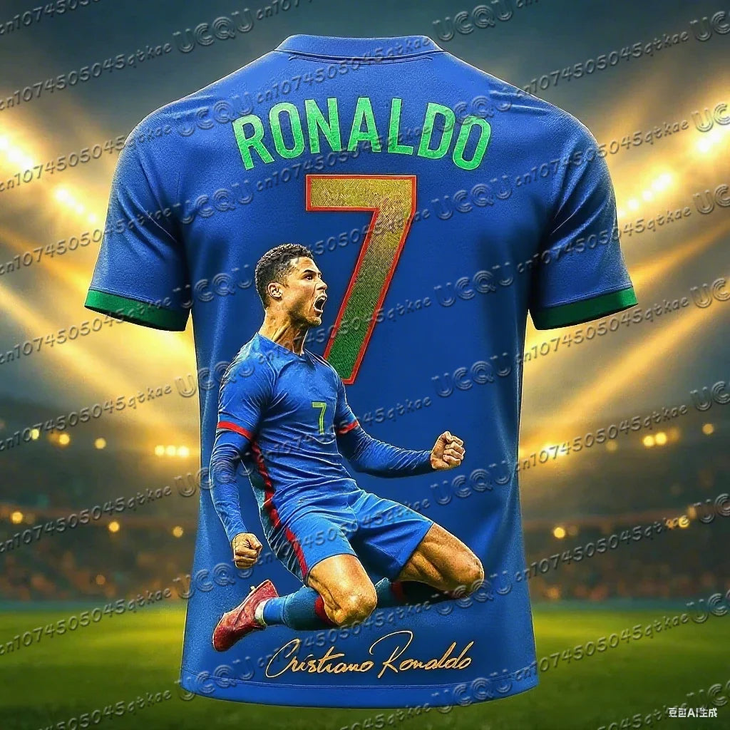 Football Jersey 3d Printed NO.7 Ronaldo Boys Girls