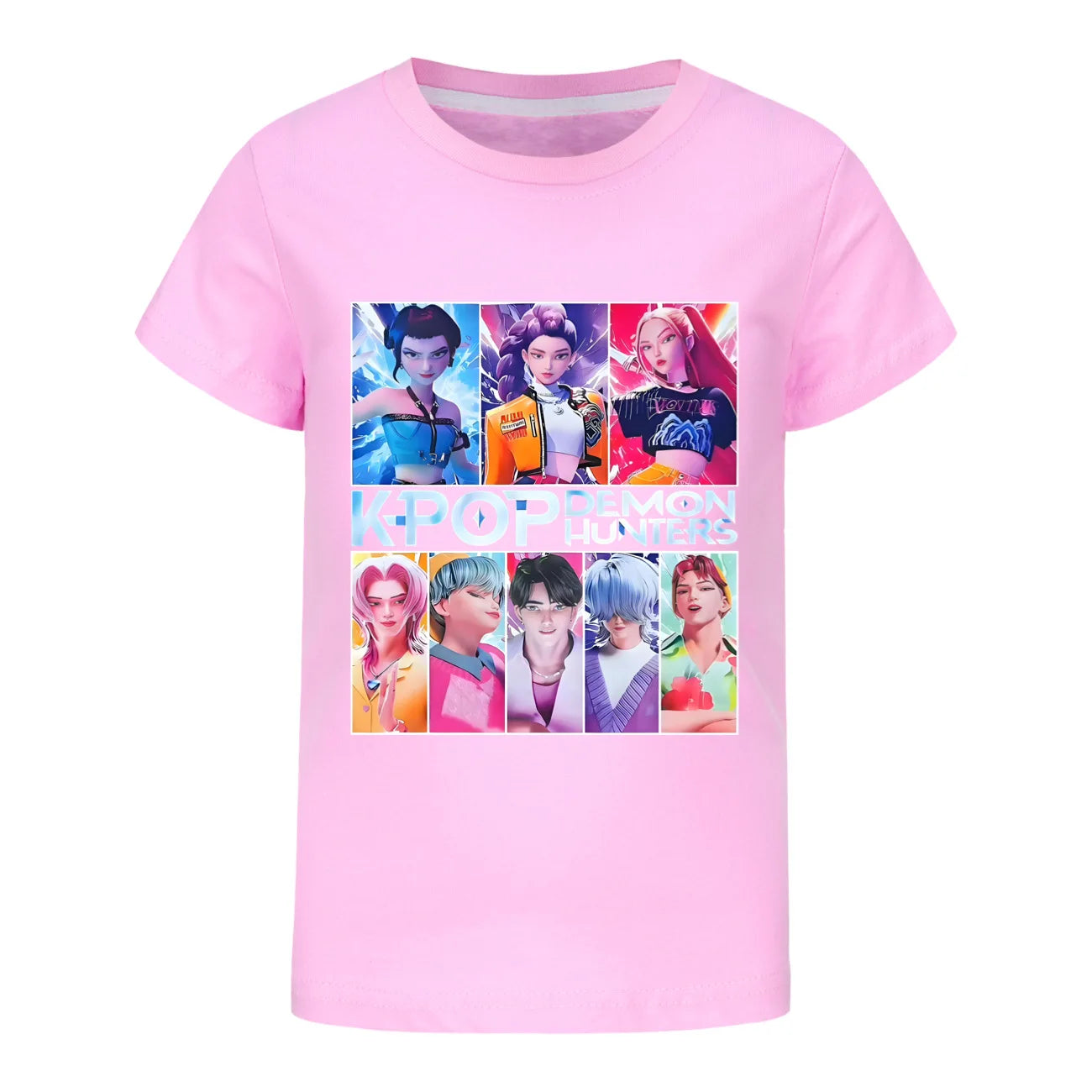 Kids Clothes KPop Demon Hunters Saja Boys Soft Cotton Boys Girls T Shirt Summer Fashion Cool Kids Tee Cosplay Costume