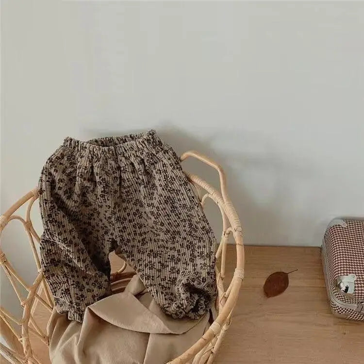 autumn New Girl Children Loose Leopard Casual Pants Baby Fashion Pants Kid Outdoor Cotton Trousers Toddler Girl Clothin Costume