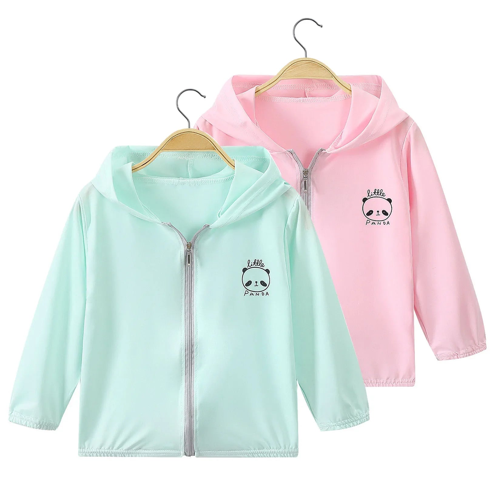 Summer Boys and Girls UV Sun Protection Clothing Thin Hooded Jacket for Kids Breathable Air Conditioner Shirt Clothes 2-10 Years