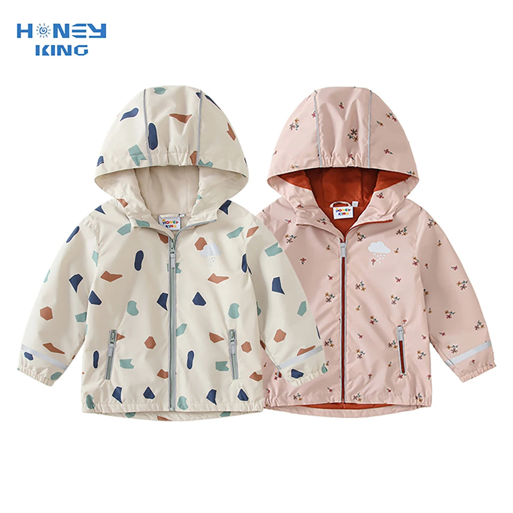 HONEYKING Kids Waterproof Soft shell Jacket