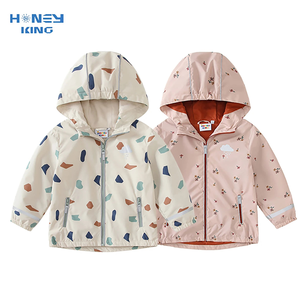 HONEYKING Kids Waterproof Soft shell Jacket