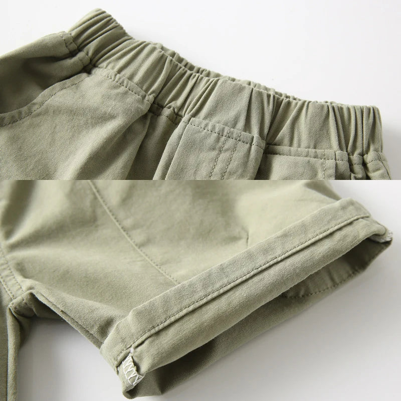 Cotton Children Brown Short Pants for Boys 2 to 3 4 5 6 7 8 Years Kids Shorts 2025 Beach Shorts Casual Loose Toddler Boy Shorts