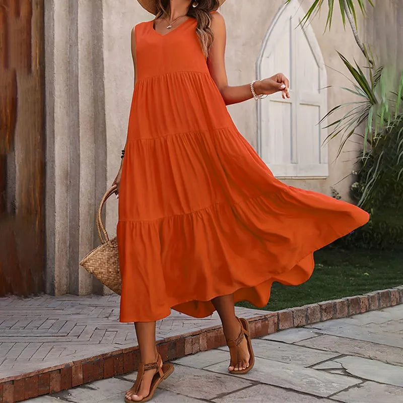 2026 Women Dress Summer Casual Brand Vacation Holiday Beach