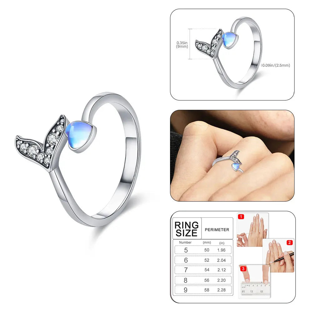 925 Sterling Silver Sparkling Hoops Ring Love Heart For Women Fashion jewelry Firefly Clover ring Party Anniversary Fine Gifts