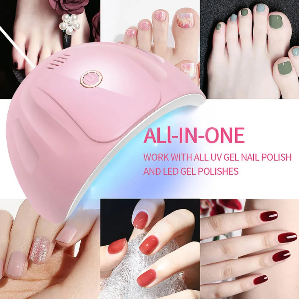 Manicure Set with Mini803 Nail Lamp Kit Nail Care Accessories Set Handheld Pen Sander Polishing Block Manicure Tools