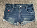 Summer Korean Sexy Low Waist Women Denim Shorts American Lady Y2K Elastic Slim Fit Hot Pants Female Embroidery Wrapping Jeans
