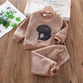 Children's Pajama Sets Bear Tops + Pants 2Pcs Kids Pajamas Winter Girl Clothing Sets 2 To 6Years Children Clothes Boys Sleepwear