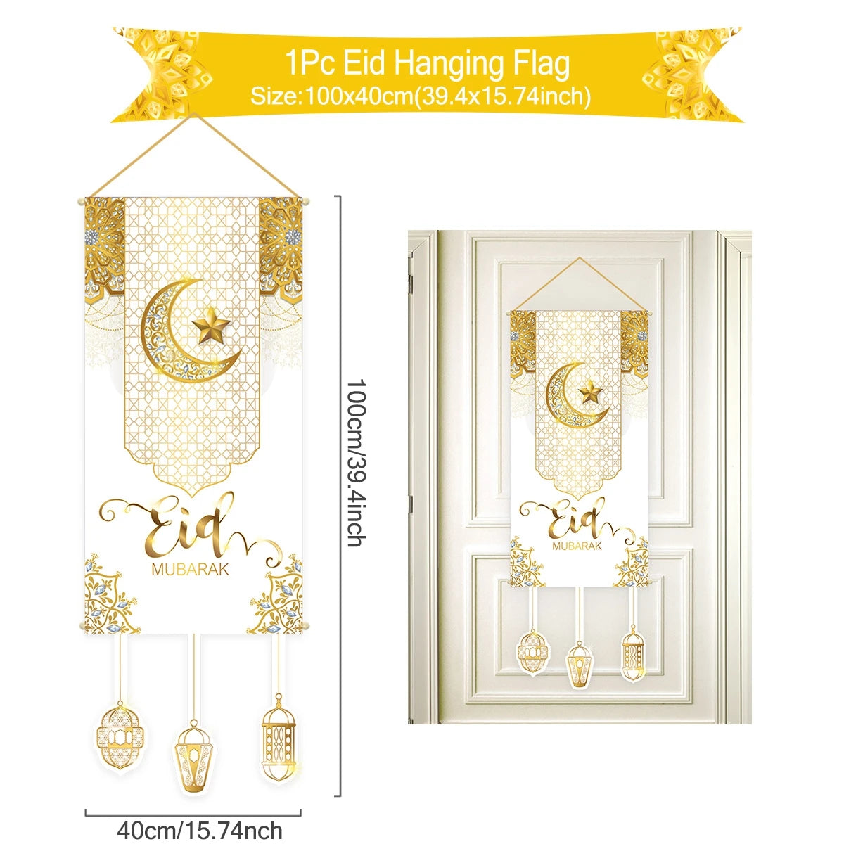 Ramadan Kareem Hanging Flag Ramadan Decoration 2026 For Home Eid Mubarak Ramadan Kareem Islamic Muslim Party Eid Al Adha Gifts