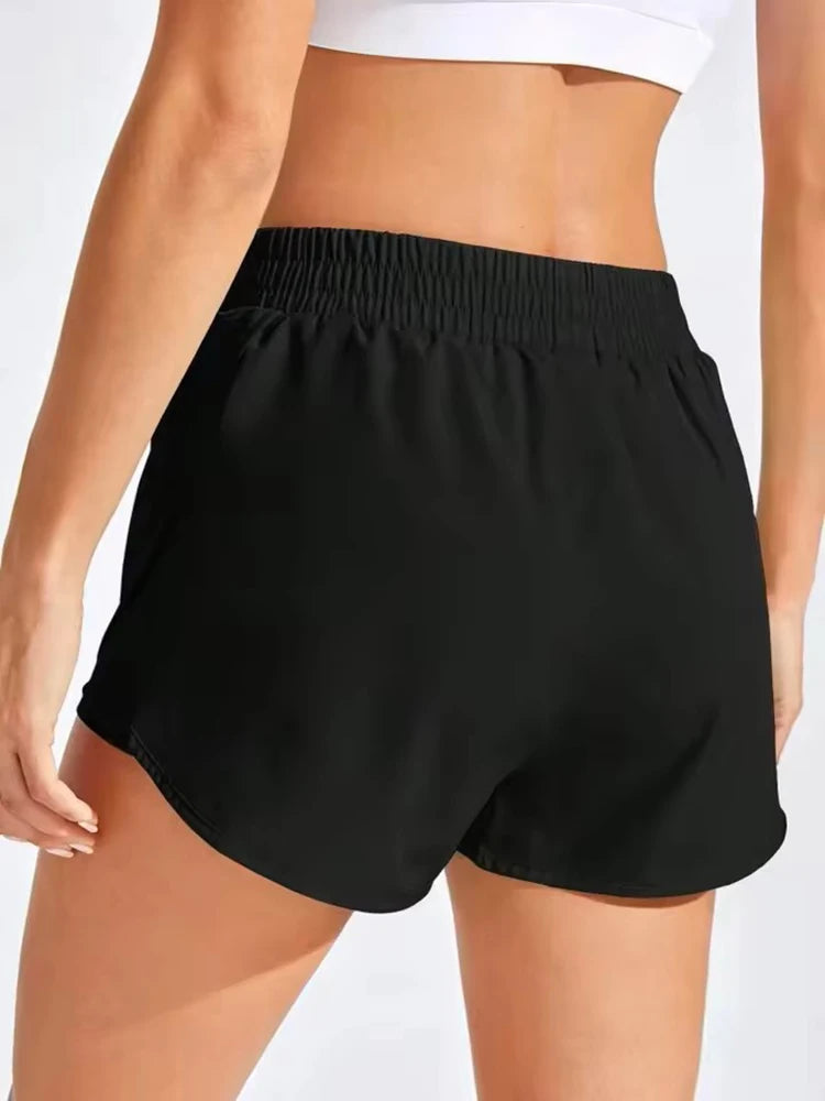 Women’s Elastic Yoga & Fitness Shorts