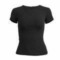 Woman Clothing Short Sleeve T-shirt Slim Fit Tops Female