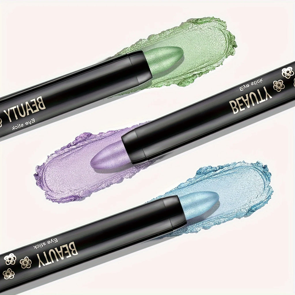 16 Colors Pearlescent Eyeliner, Color Glitter Waterproof Long-Lasting Eye Makeup Non-smudge Eyeliner