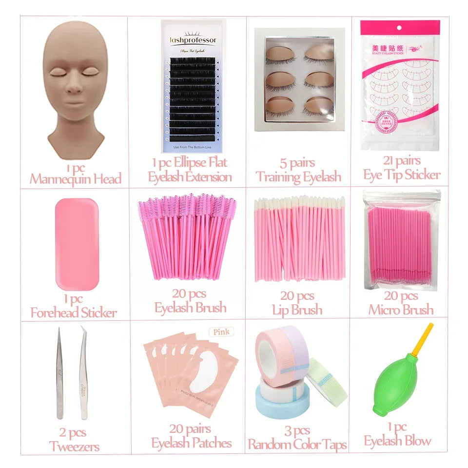 Lashprofessor Mannequin Head For Eyelash Extension With Practice Silicone Mannequin Head Lashes Extension Cosmetic Model Supplie