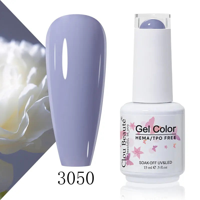 Clou Beaute 56 Colors Gel Nail Polish Pastal Pink Green Lavender UV Nail Gel Soak Off UV Varnish Macaron Gel Paint 15ml Nail Art