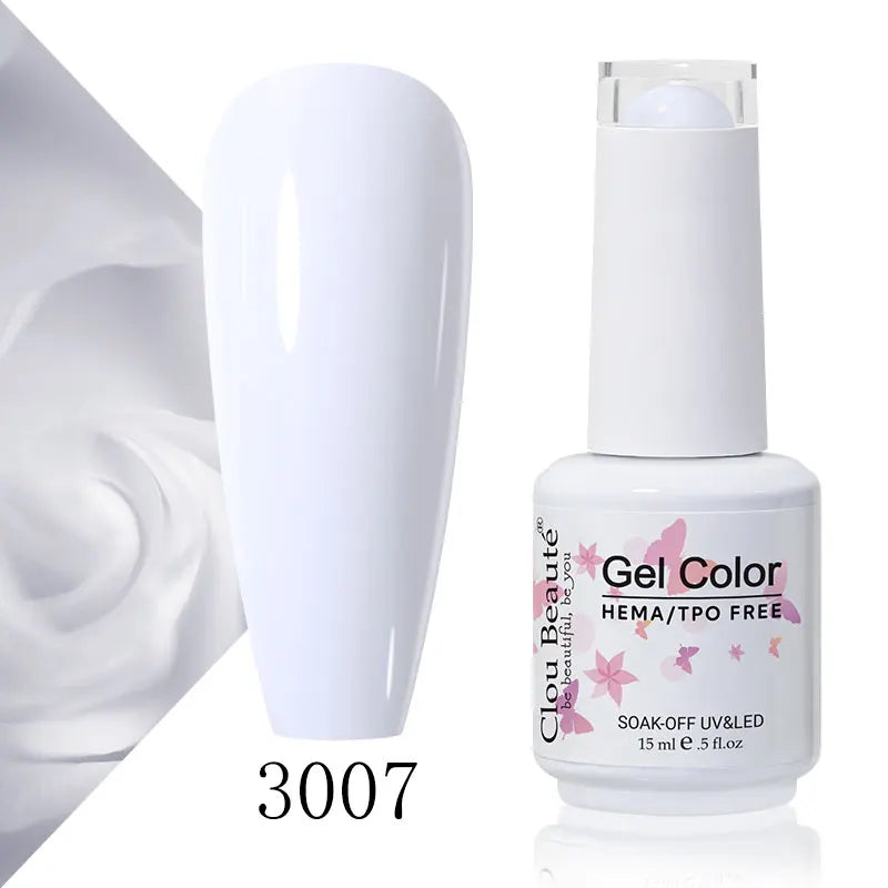 Clou Beaute 56 Colors Gel Nail Polish Pastal Pink Green Lavender UV Nail Gel Soak Off UV Varnish Macaron Gel Paint 15ml Nail Art