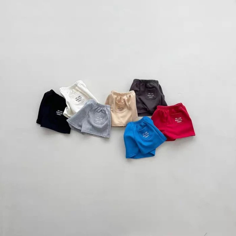 K2694 Unisex Kids' Summer Thin Sporty Shorts 2025 New Style Korean Fashion Versatile Children's Clothing for Boys And Girls