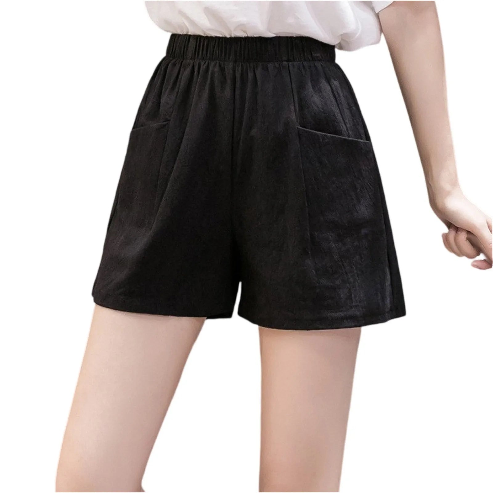 Children's summer loose shorts pocket high waist sports shorts thin baggy short pants comfortable casual girls shorts,9-14Y