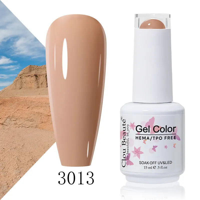 Clou Beaute 56 Colors Gel Nail Polish Pastal Pink Green Lavender UV Nail Gel Soak Off UV Varnish Macaron Gel Paint 15ml Nail Art