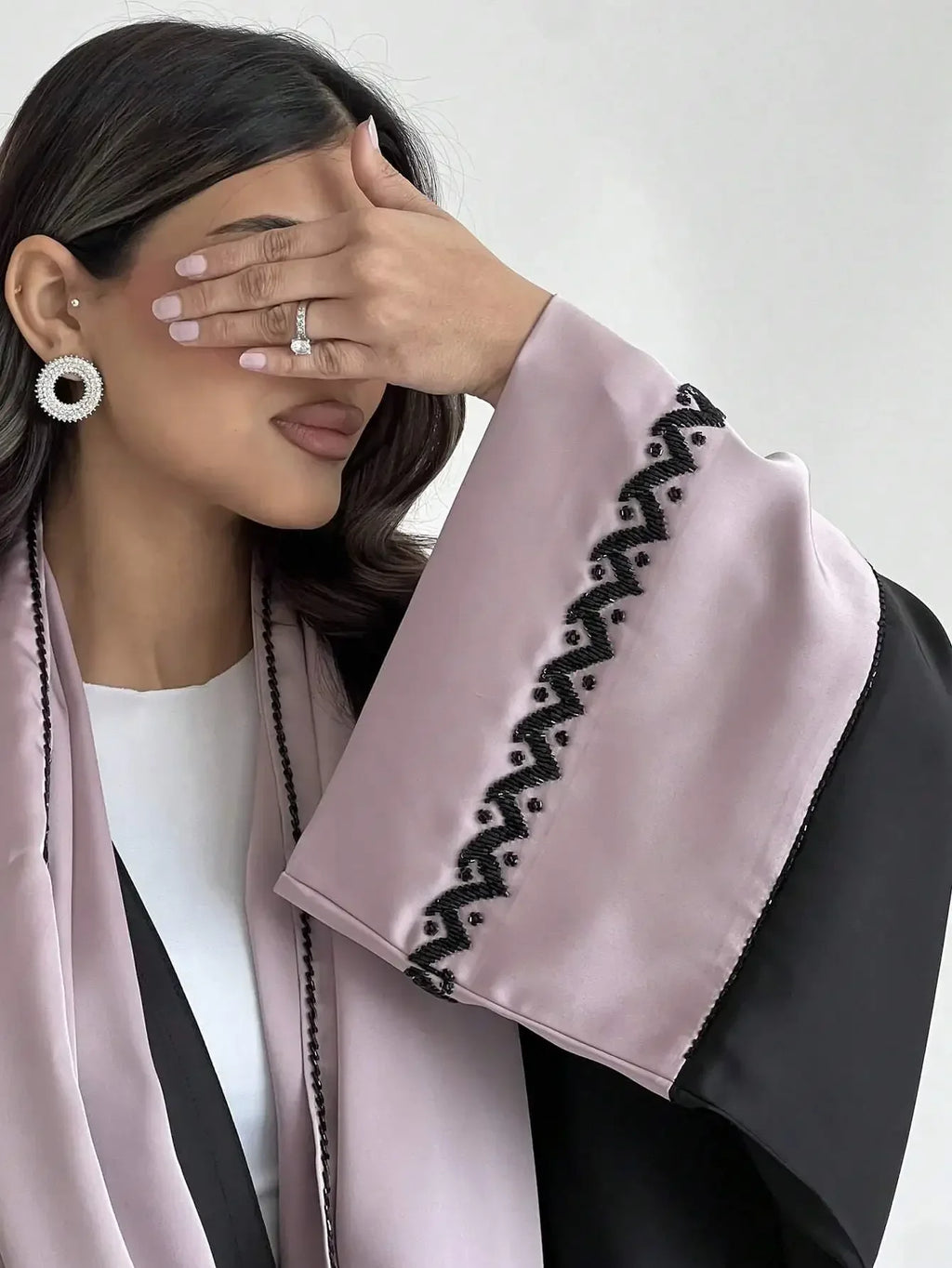 Islamic Full Sleeve  Loose Open Front Abaya Muslim Arabian Embroidery Abayas Robe Turkey Kaftans Long Maxi Dress Women Jilbabs