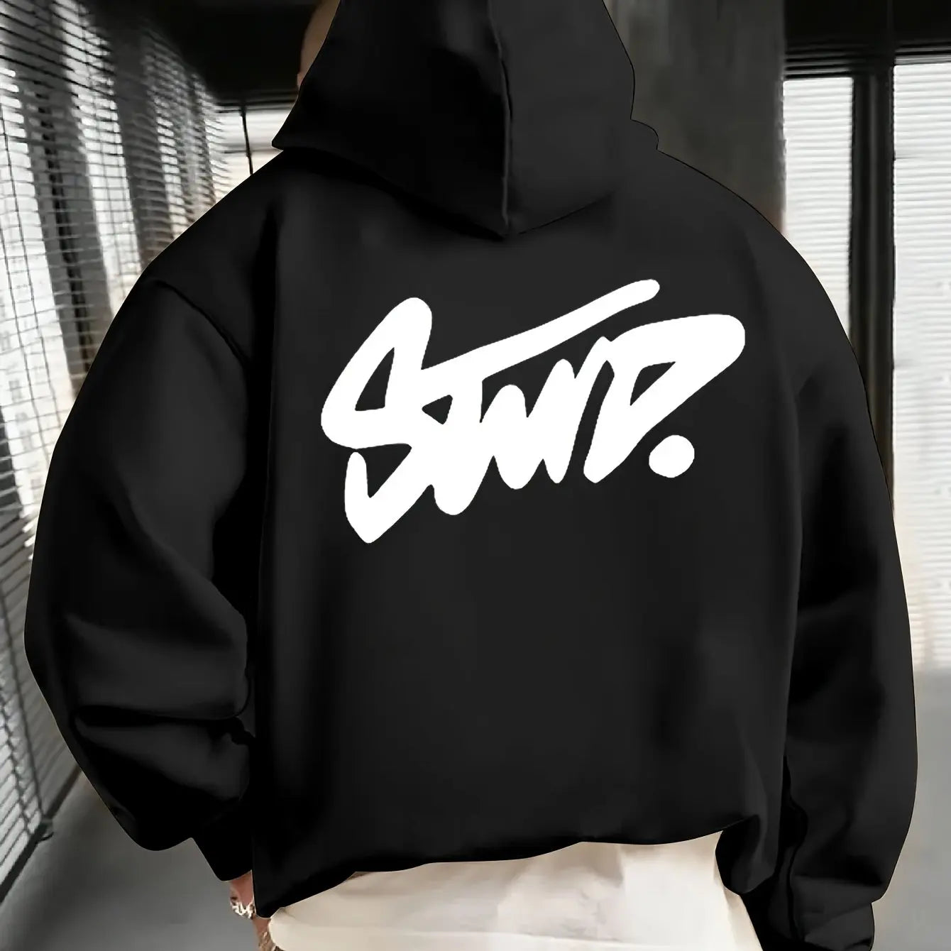 Y2K Man Clothing Daily Casual Fashion Personality Long Sleeve Hooded Advanced Classic Popular Solid Pattern Female Pullover