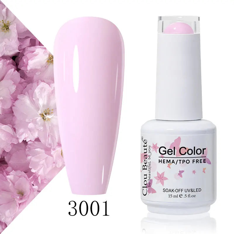 Clou Beaute 56 Colors Gel Nail Polish Pastal Pink Green Lavender UV Nail Gel Soak Off UV Varnish Macaron Gel Paint 15ml Nail Art