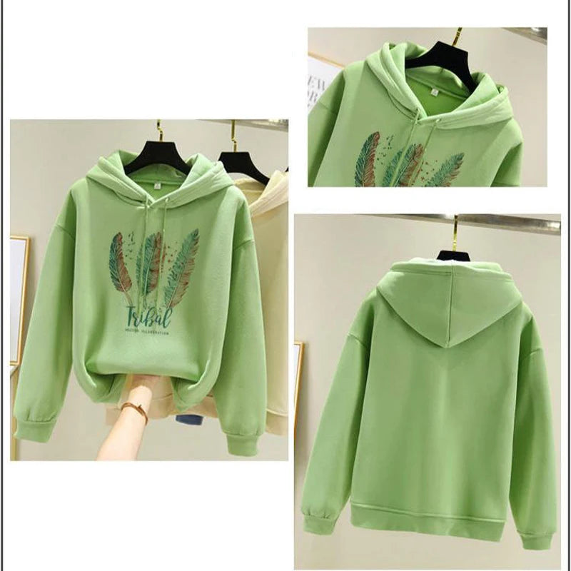 Autumn Winter Plus Velvet women's Hoodie