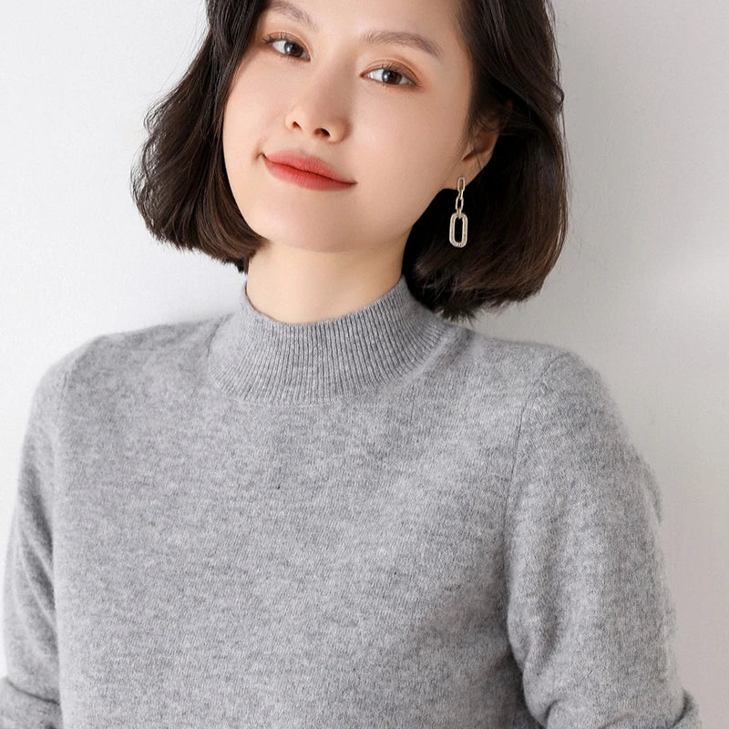 Women’s Slim Turtleneck Knit Sweater