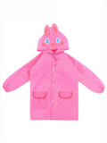 Boys Girls Rain Coat with Pocket Cartoon Animal Raincoat Kids Stylish Waterproof Rain Jacket Toddler Children Rain Poncho