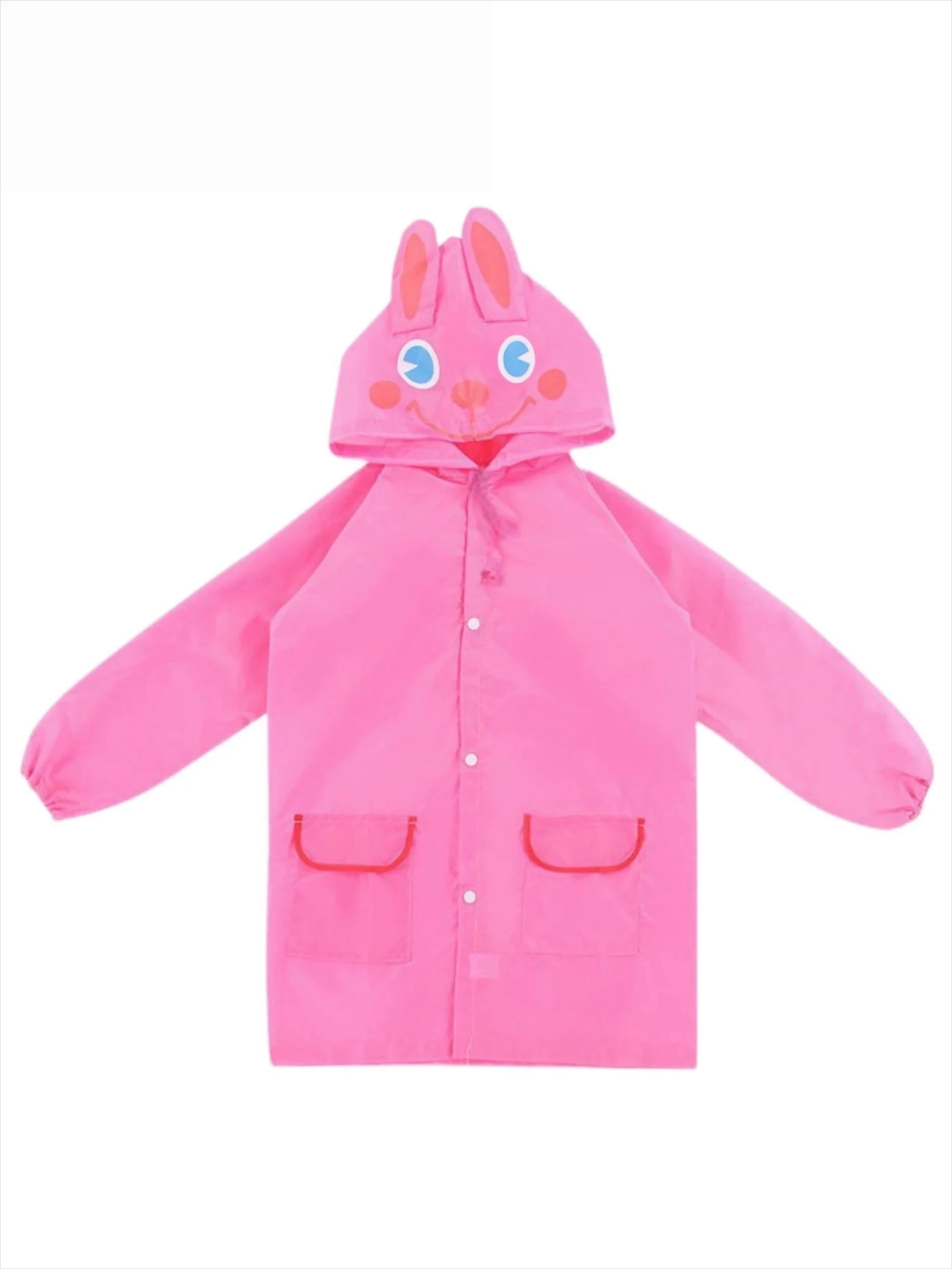 Boys Girls Rain Coat with Pocket Cartoon Animal Raincoat Kids Stylish Waterproof Rain Jacket Toddler Children Rain Poncho