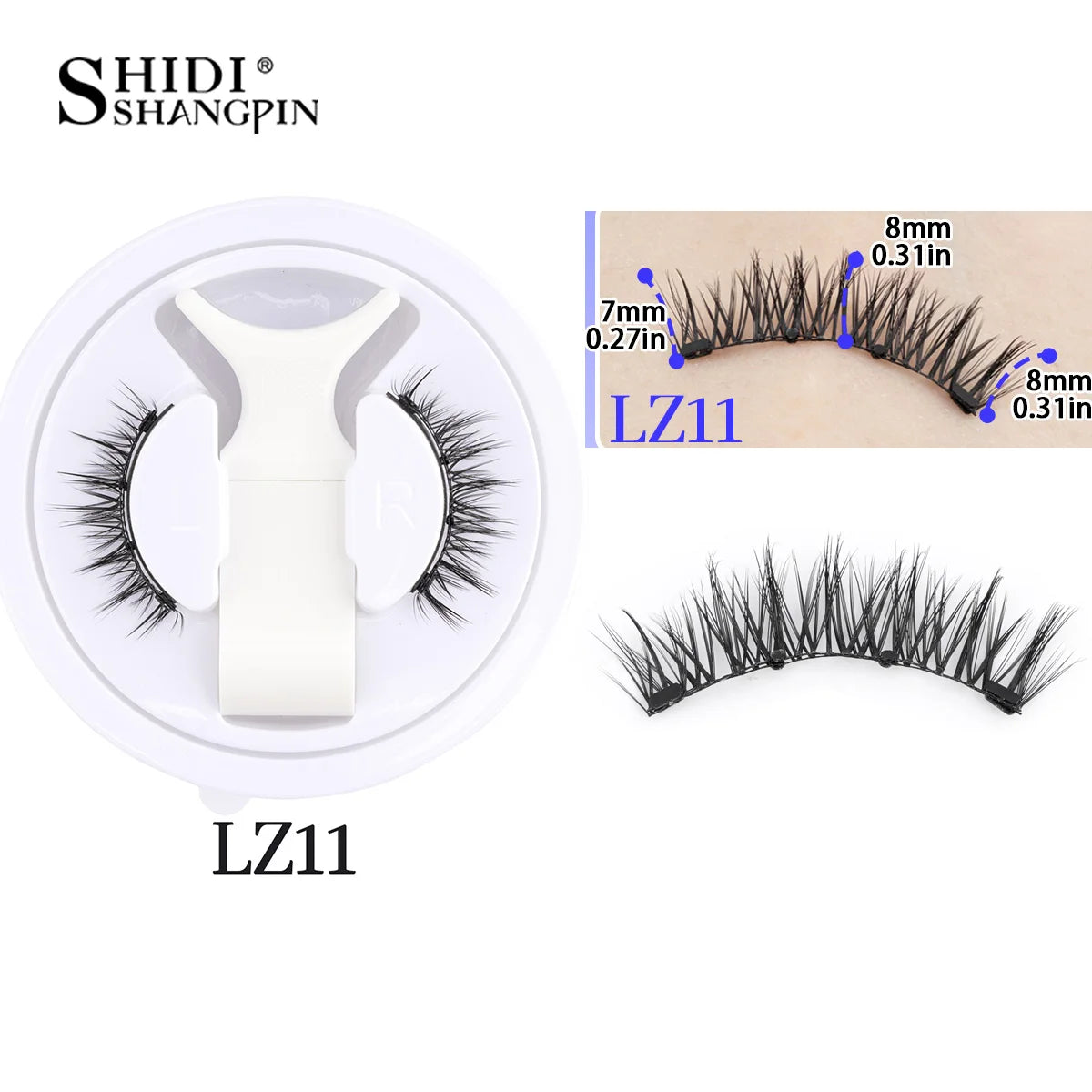3D Magnetic False Eyelashes Tweezer Set Reusable Natural Eyelashes Mink False Lash Professional Eyelash Extension Makeup Tool