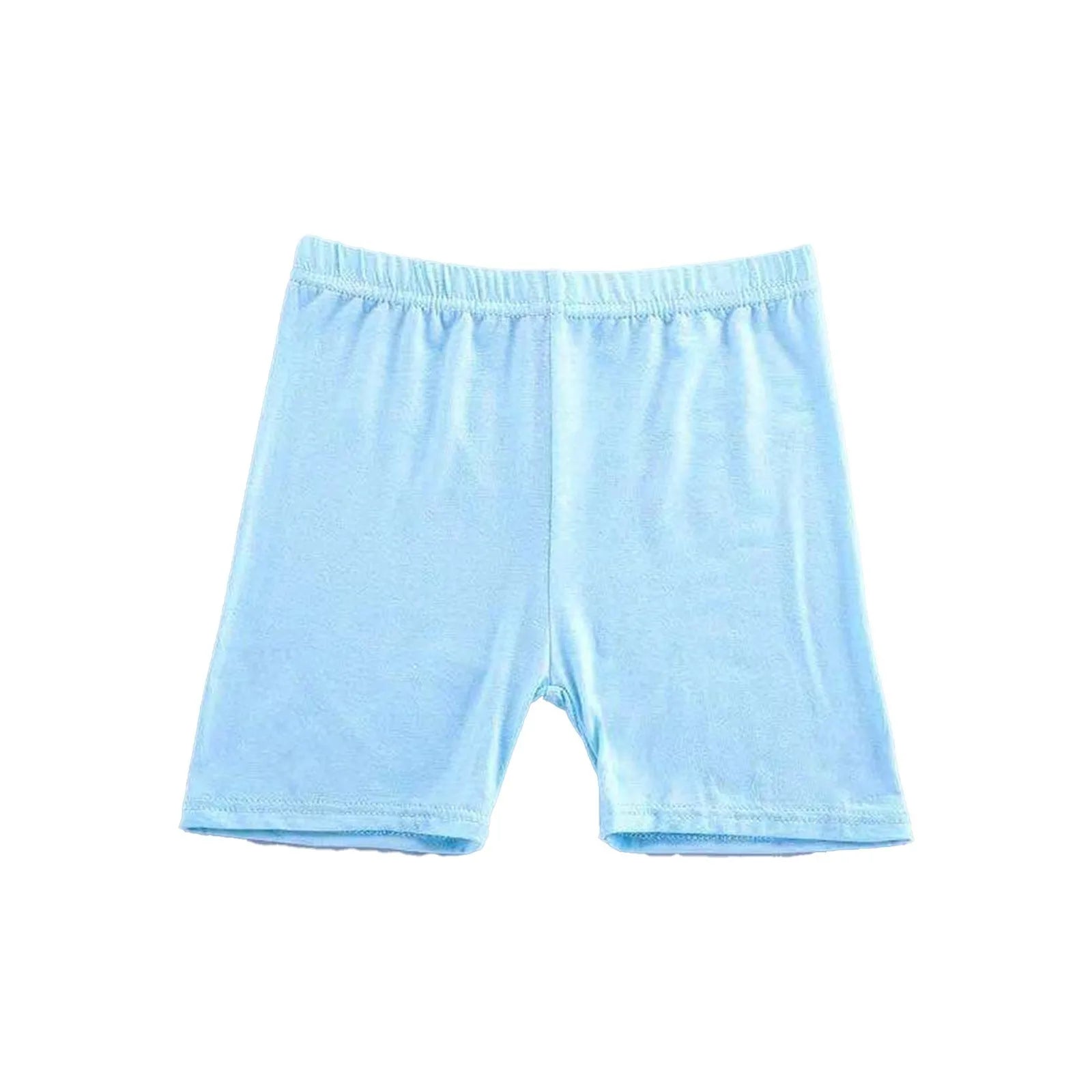 Girls Summer Safety Leggings Cycling Pants Children Anti-emptied Stretch Solid Color Mid-rise Yoga Dancing Shorts 1PC