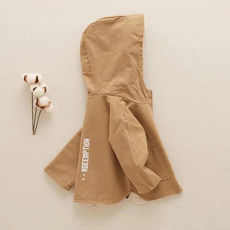 Toddler Girls Jacket For Spring Fashion 1 3 5 Yrs Girls Outdoor Windbreakers Polka Dot Print Double-sided Outerwear Jackets