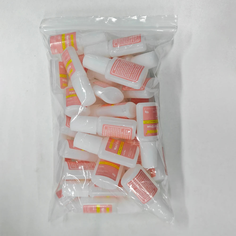 5/10Pcs Nail Glue For Acrylic Nails Clear No Wipe Adhesive Rhinestone Gems Glue Gel Nail Glue Gel Press On Nails For Nail Art