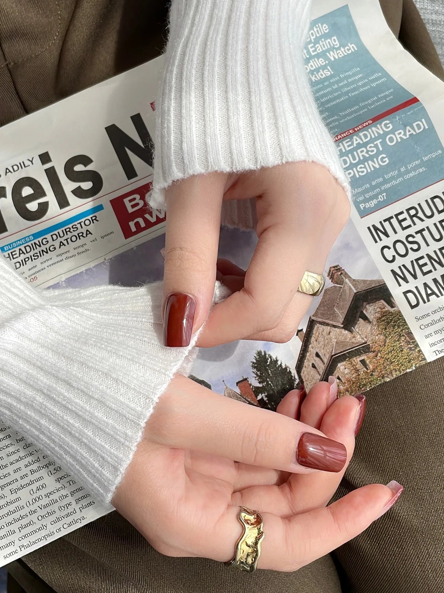 Chic Ribbed V-Neck Knit Sweater