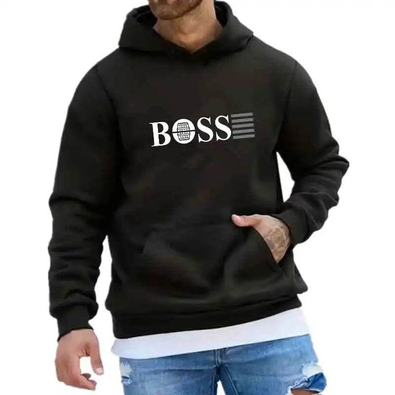 Outdoor Sports Jogging Hoodie Fashion Trends Hoodie Tops Men Casual Streetwear Pullover Spring Autumn Unisex Clothing