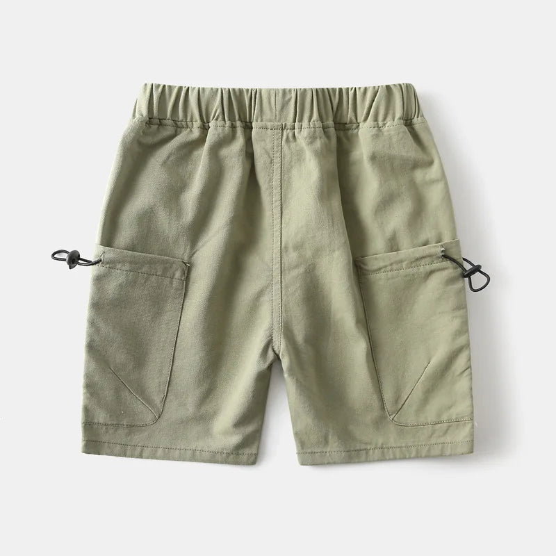 Cotton Children Brown Short Pants for Boys 2 to 3 4 5 6 7 8 Years Kids Shorts 2025 Beach Shorts Casual Loose Toddler Boy Shorts