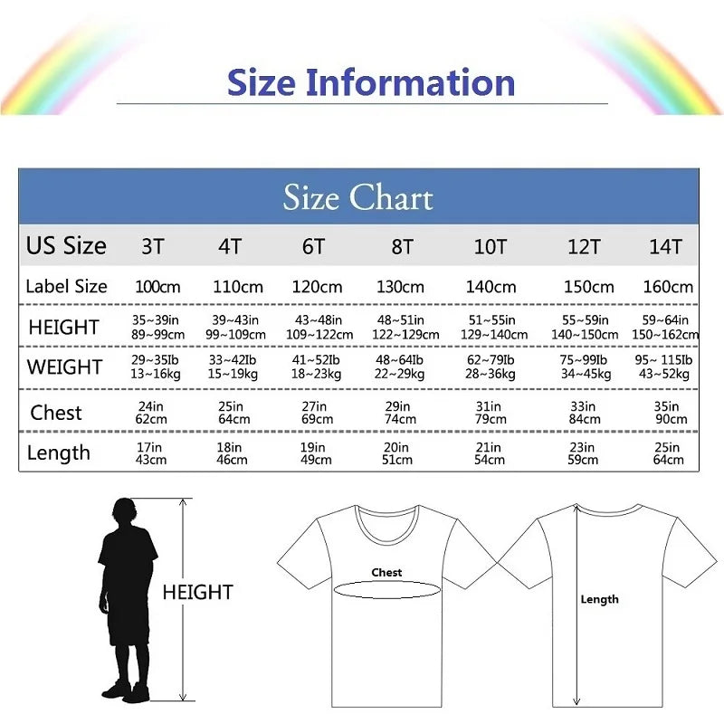 Children Summer Shirt Italian Brainrot Cartoon