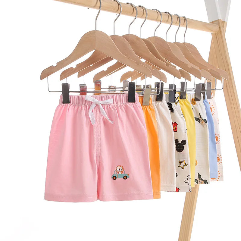 1pcs Pure Cotton Summer Kids Shorts Boys Girls Solid Color Short Baby Casual Pant Children Short Pant  Sport Clothing Outwear