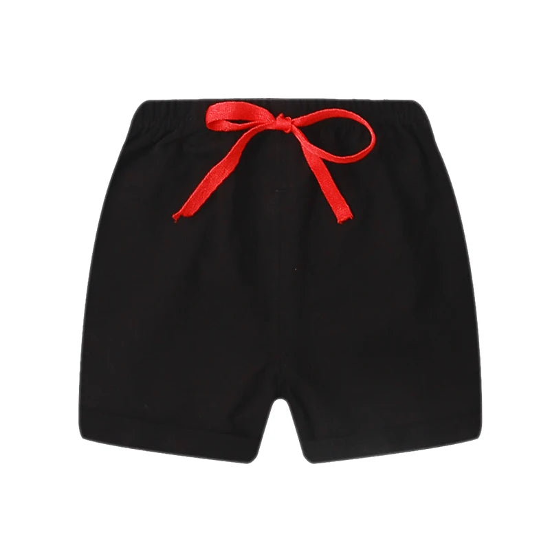 Toddler Boy Teenage Girl Shorts Cotton Kids Sport 0 to 1 2 3 4 5 6 Years Summer Black White Running Shorts for Children Clothing