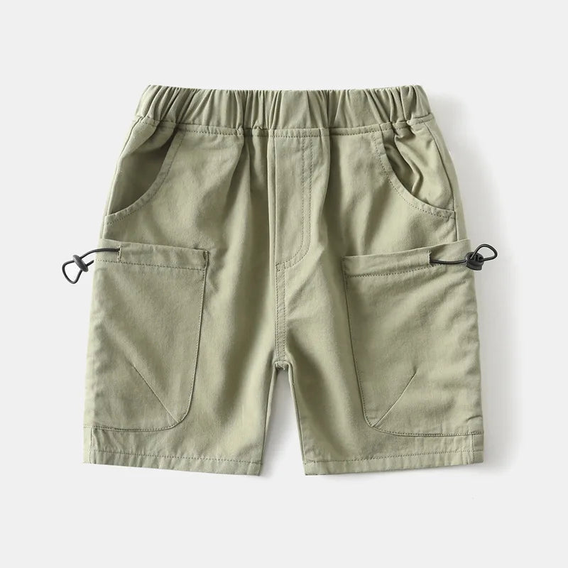 Cotton Children Brown Short Pants for Boys 2 to 3 4 5 6 7 8 Years Kids Shorts 2025 Beach Shorts Casual Loose Toddler Boy Shorts