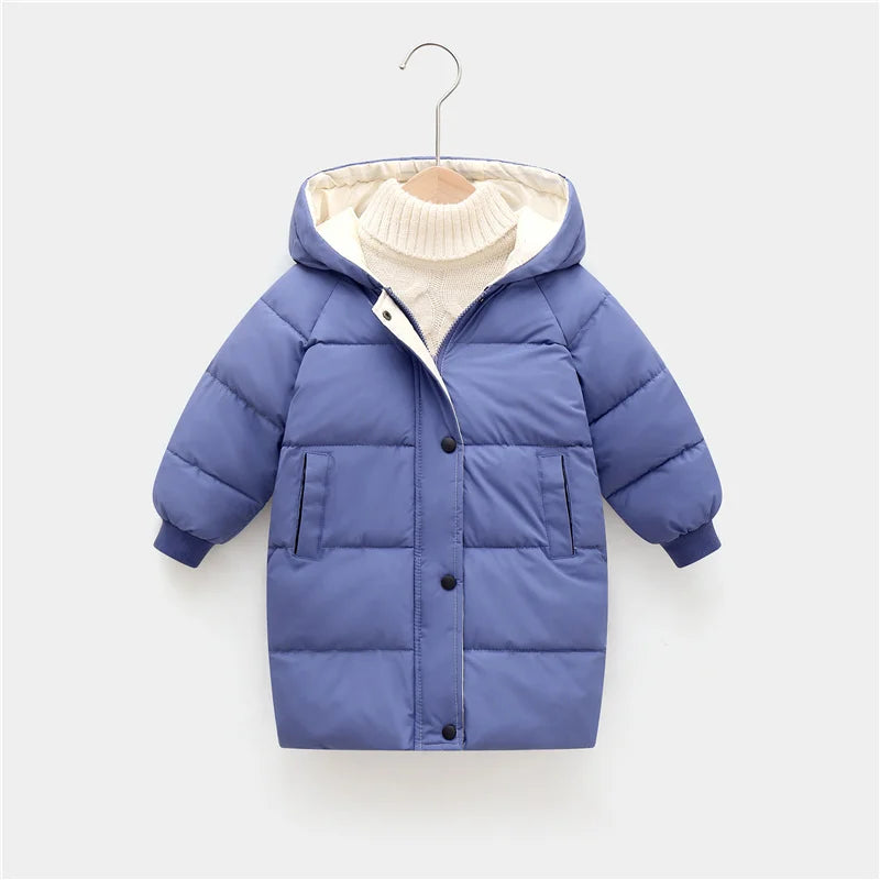 Kids Long Down Winter Jacket