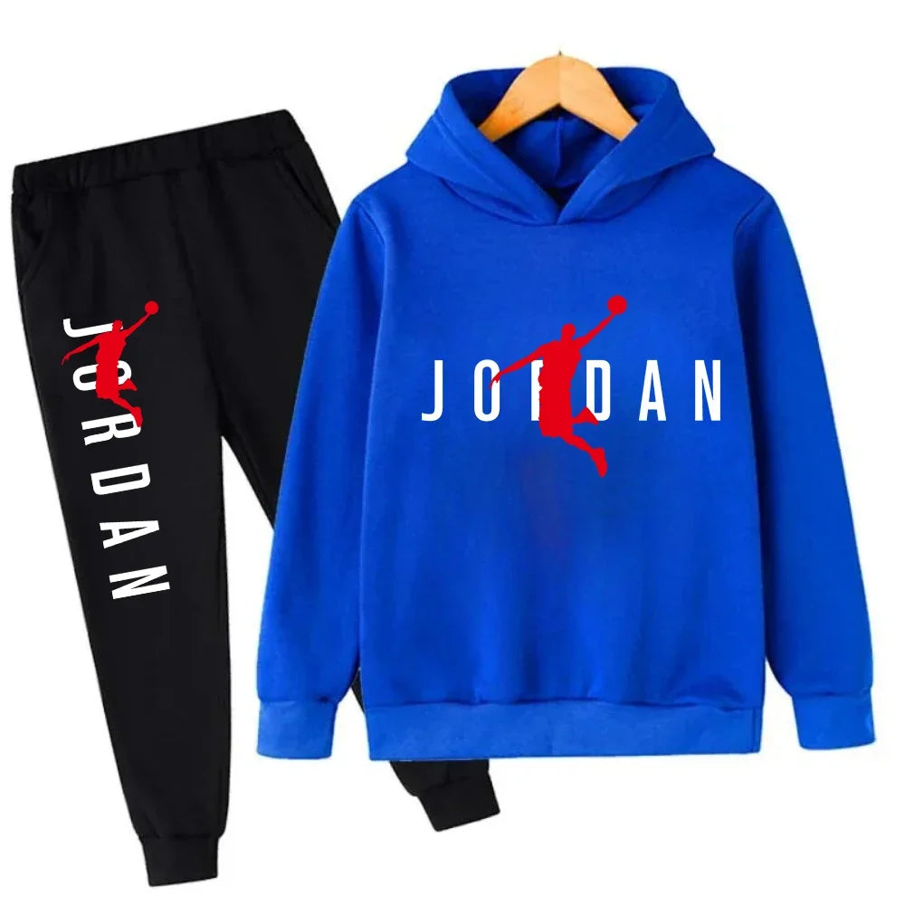 Autumn Warm Slam Dunk Master Pattern Printed Children Set Hoodie+Pant Suit 2pcs Set Kids Boy Girl Fashion Clothing Tracksuits