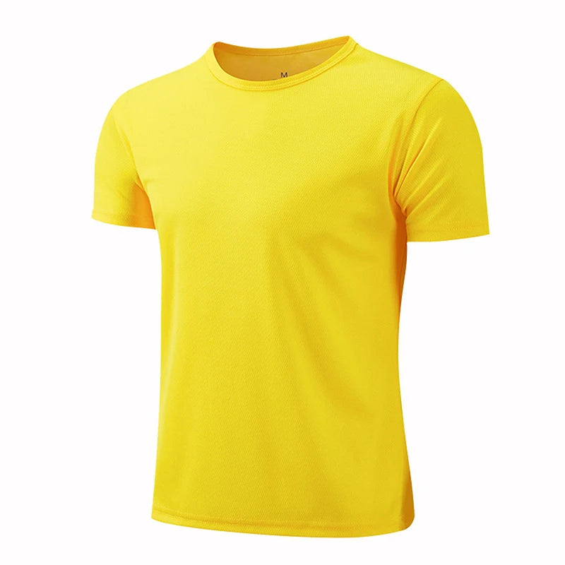 Men Women Quick Dry Short Sleeve Sport T Shirt Gym Jerseys Fitness Shirt